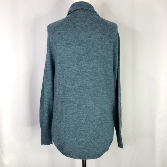 Cynthia Rowley sweater blue extra fine merino wool soft oversized fit size XS - Picture 5 of 9